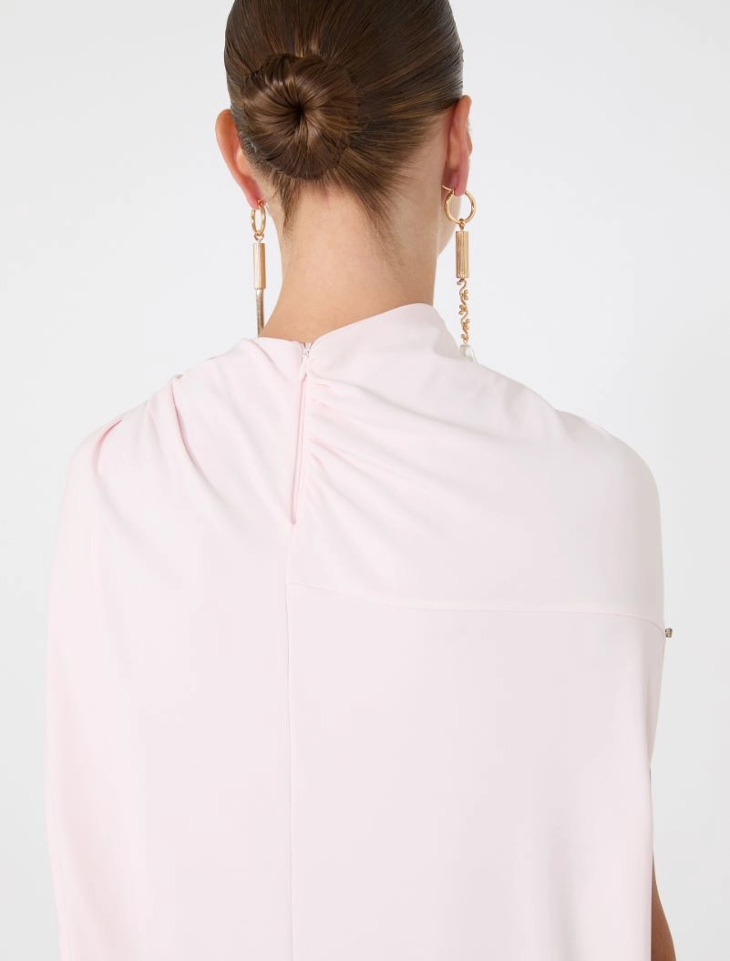Draped viscose mini dress - POWDER - Sportmax - 5