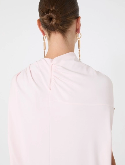 Draped viscose mini dress - POWDER - Sportmax - 5
