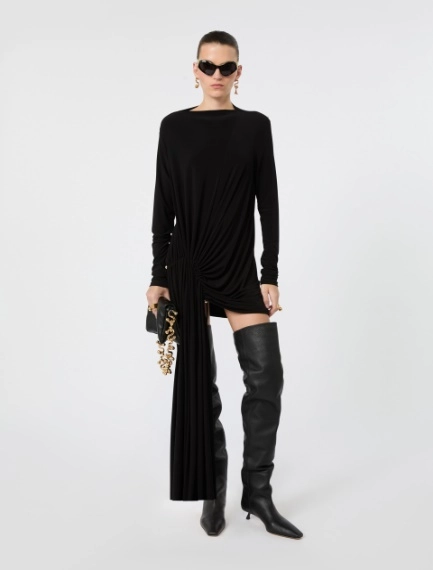 Short draped jersey dress - Sportmax