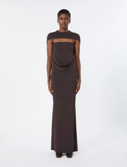 Abito a due pezzi in organzino di viscosa stretch - NERO - Sportmax - 2