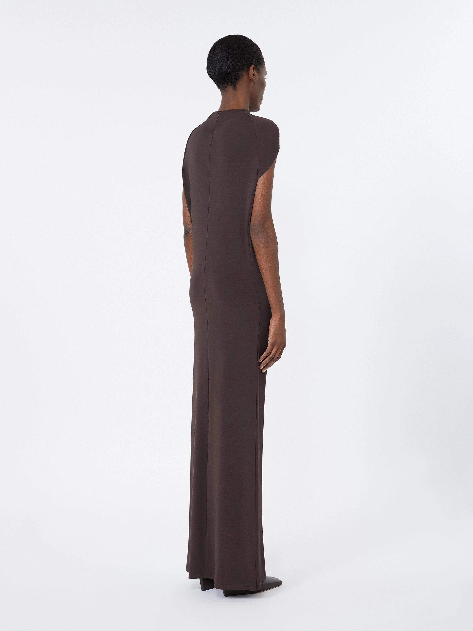 Abito a due pezzi in organzino di viscosa stretch - NERO - Sportmax - 3