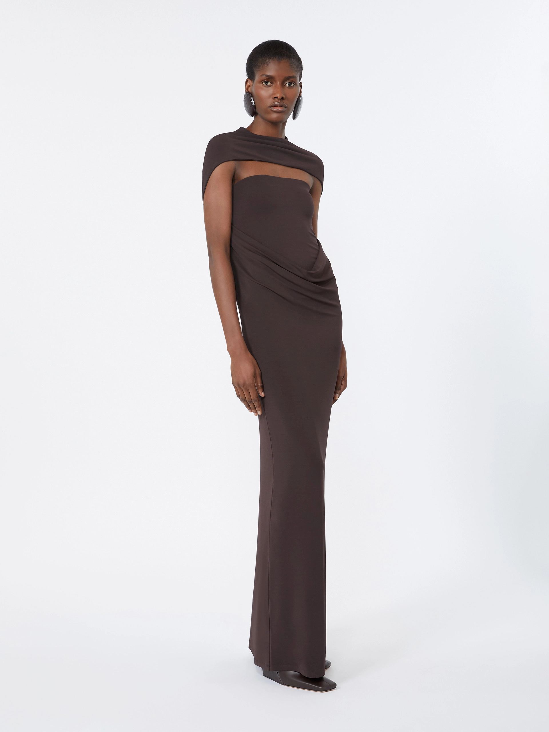 Abito a due pezzi in organzino di viscosa stretch - NERO - Sportmax