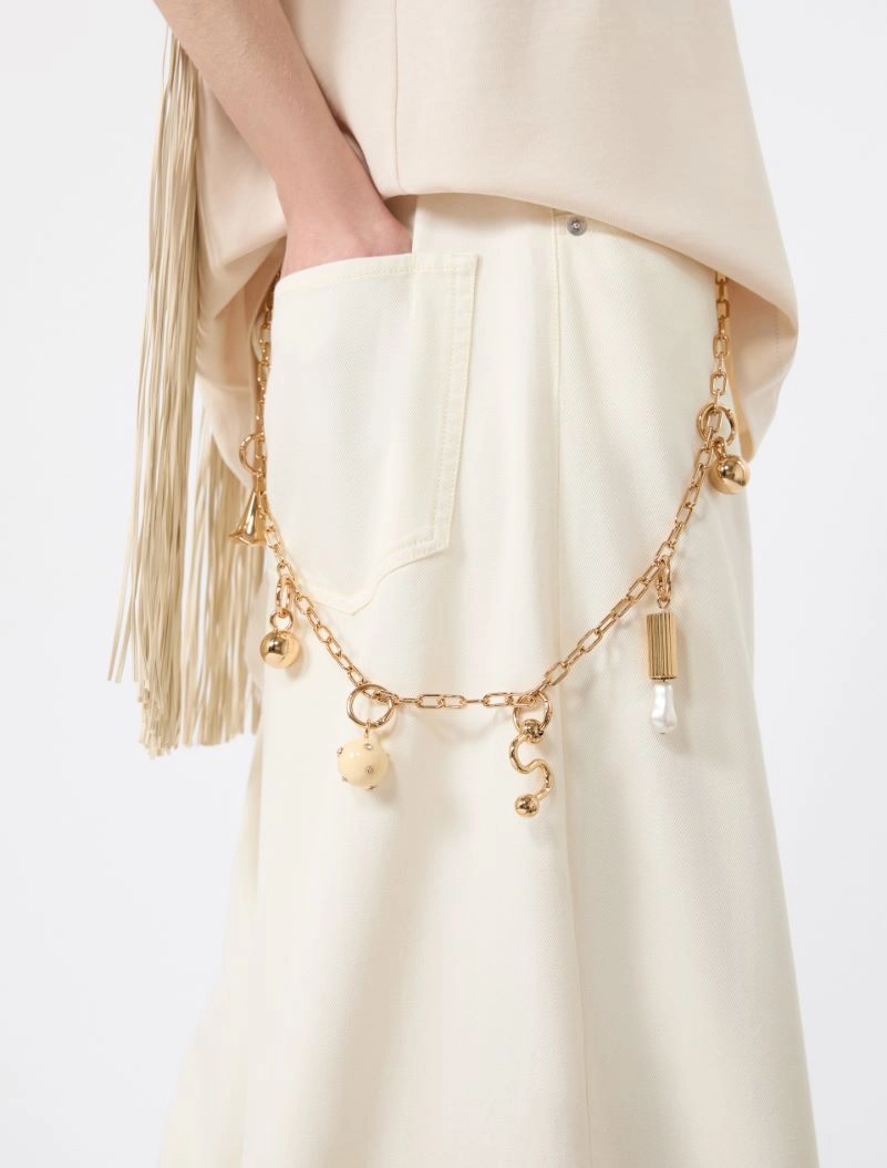 Metal chain with charm detail - GOLD - Sportmax - 5