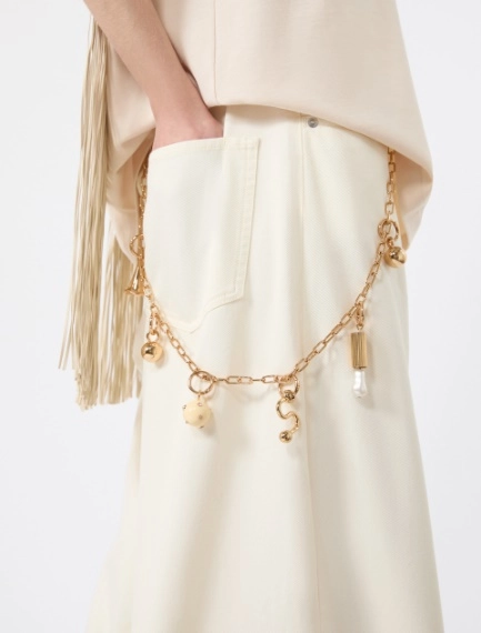 Metal chain with charm detail - GOLD - Sportmax - 5
