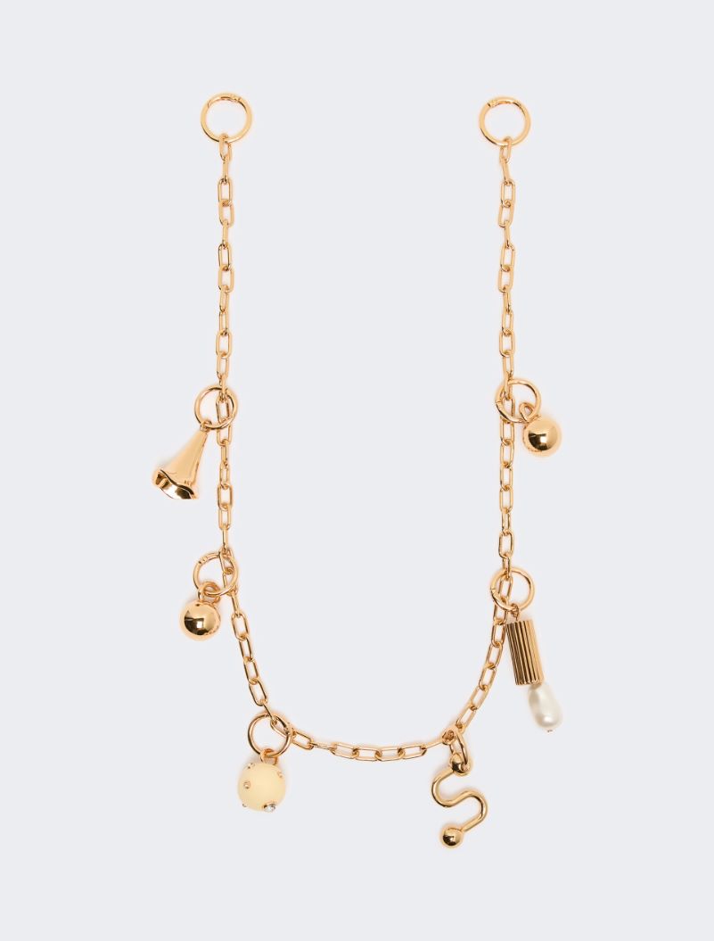 Metal chain with charm detail - GOLD - Sportmax