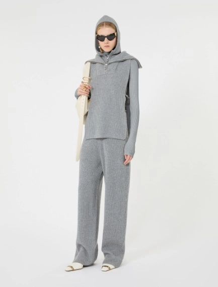 Wool and cashmere hooded gilet insert - Sportmax