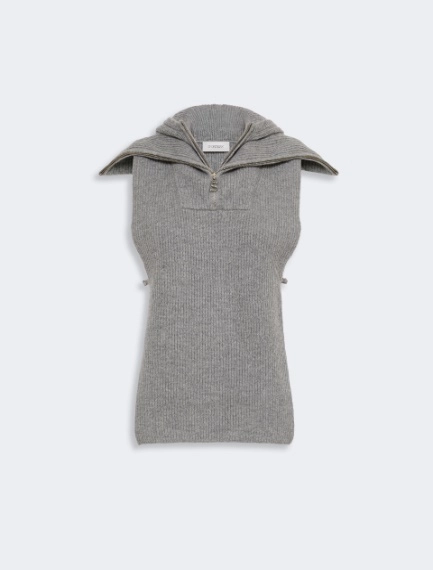 Wool and cashmere hooded gilet insert - Sportmax
