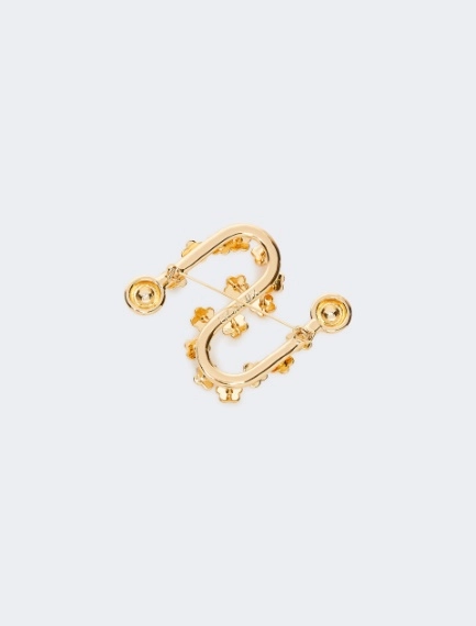Spilla con fiori e strass - ORO - Sportmax - 2
