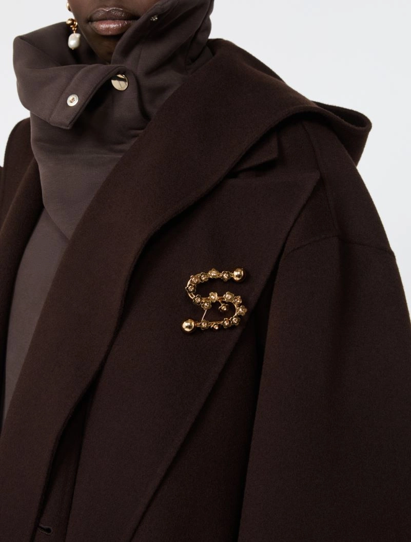 Spilla con fiori e strass - ORO - Sportmax - 3