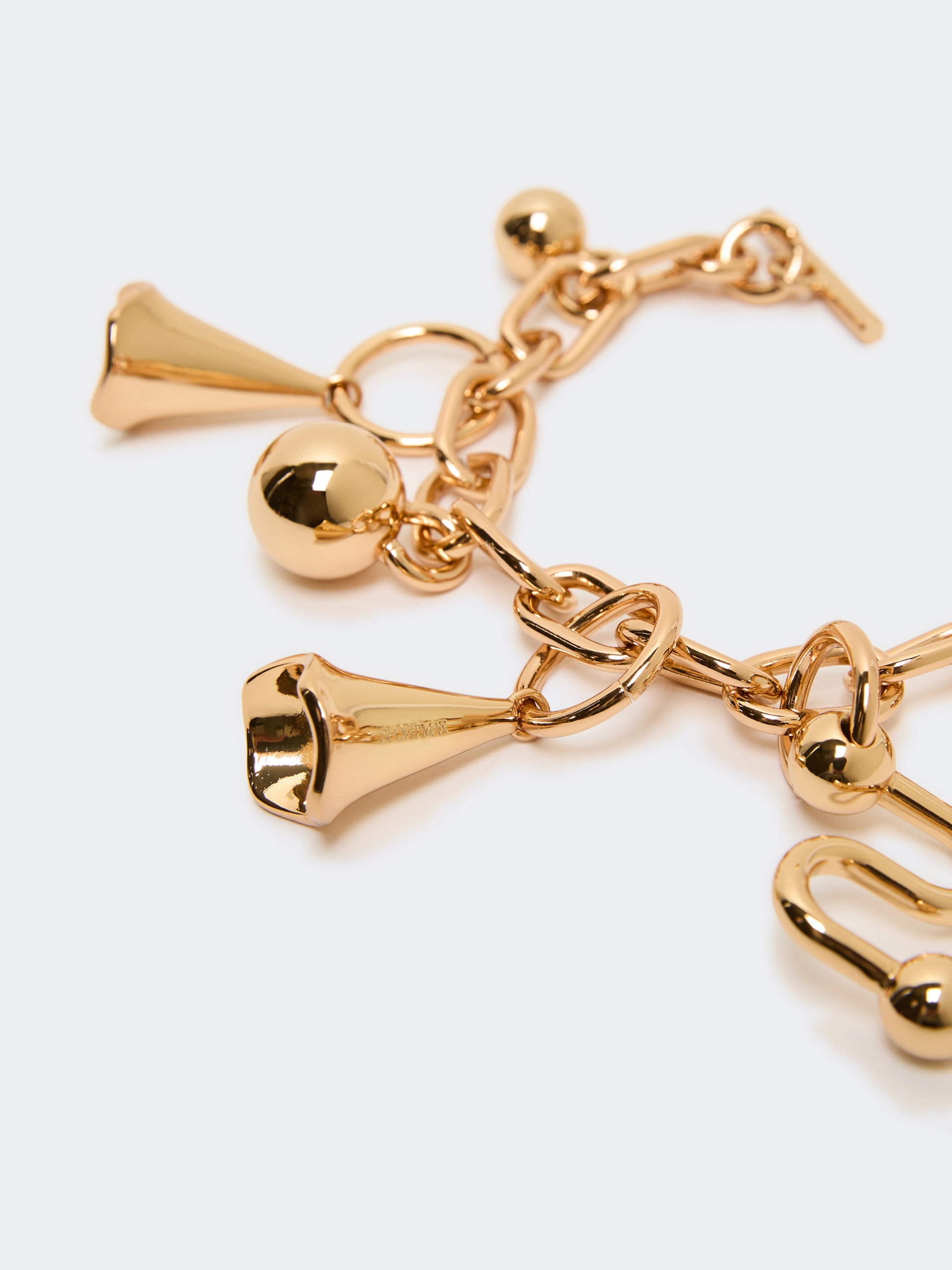 Metal bracelet with charm detail - GOLD - Sportmax - 2