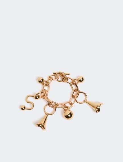 Metal bracelet with charm detail - GOLD - Sportmax