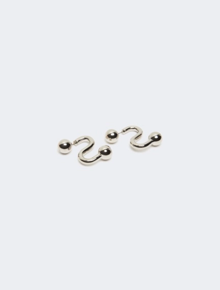 Metallic earrings - SILVER - Sportmax - 2