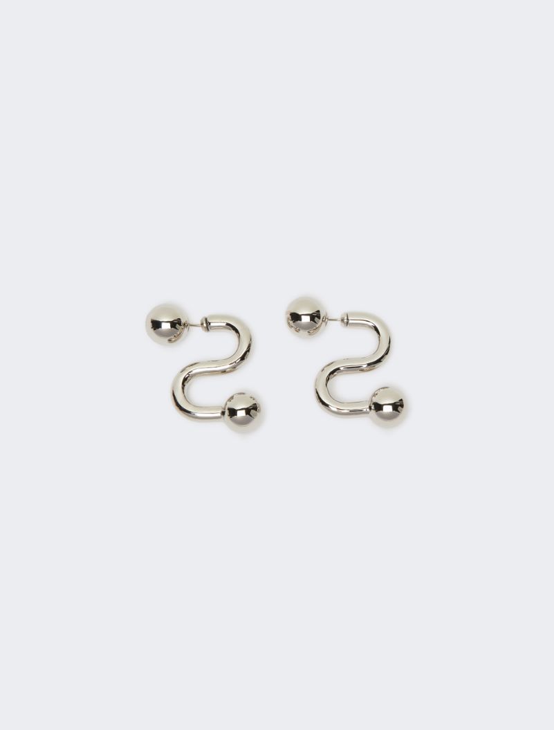 Metallic earrings - SILVER - Sportmax