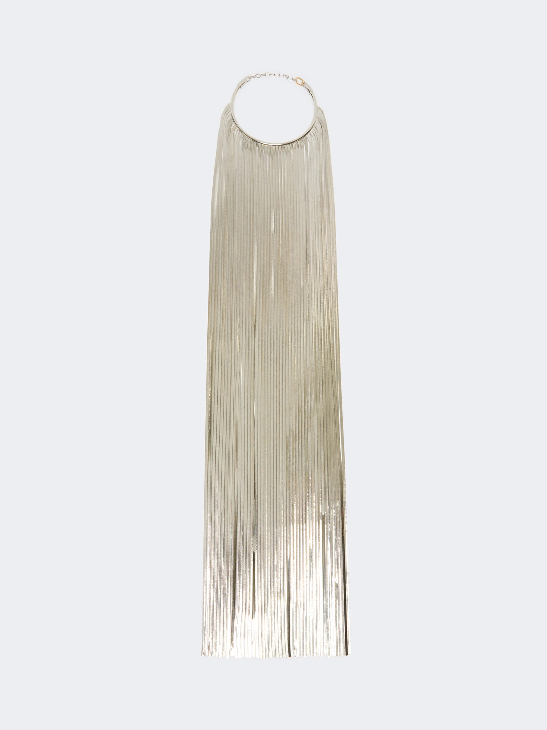 Fringed metal necklace - SILVER - Sportmax