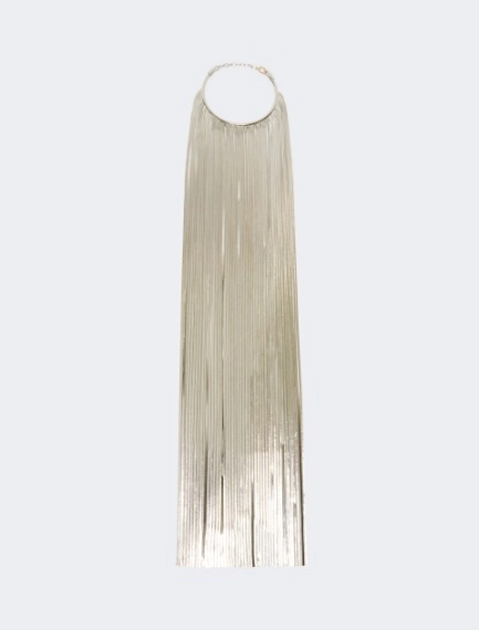 Fringed metal necklace - SILVER - Sportmax - 1