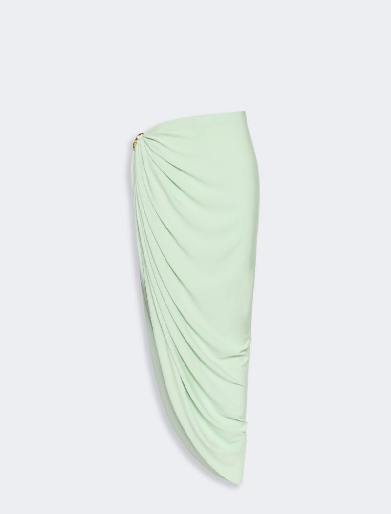 Draped viscose skirt - PASTEL GREEN - Sportmax - 6