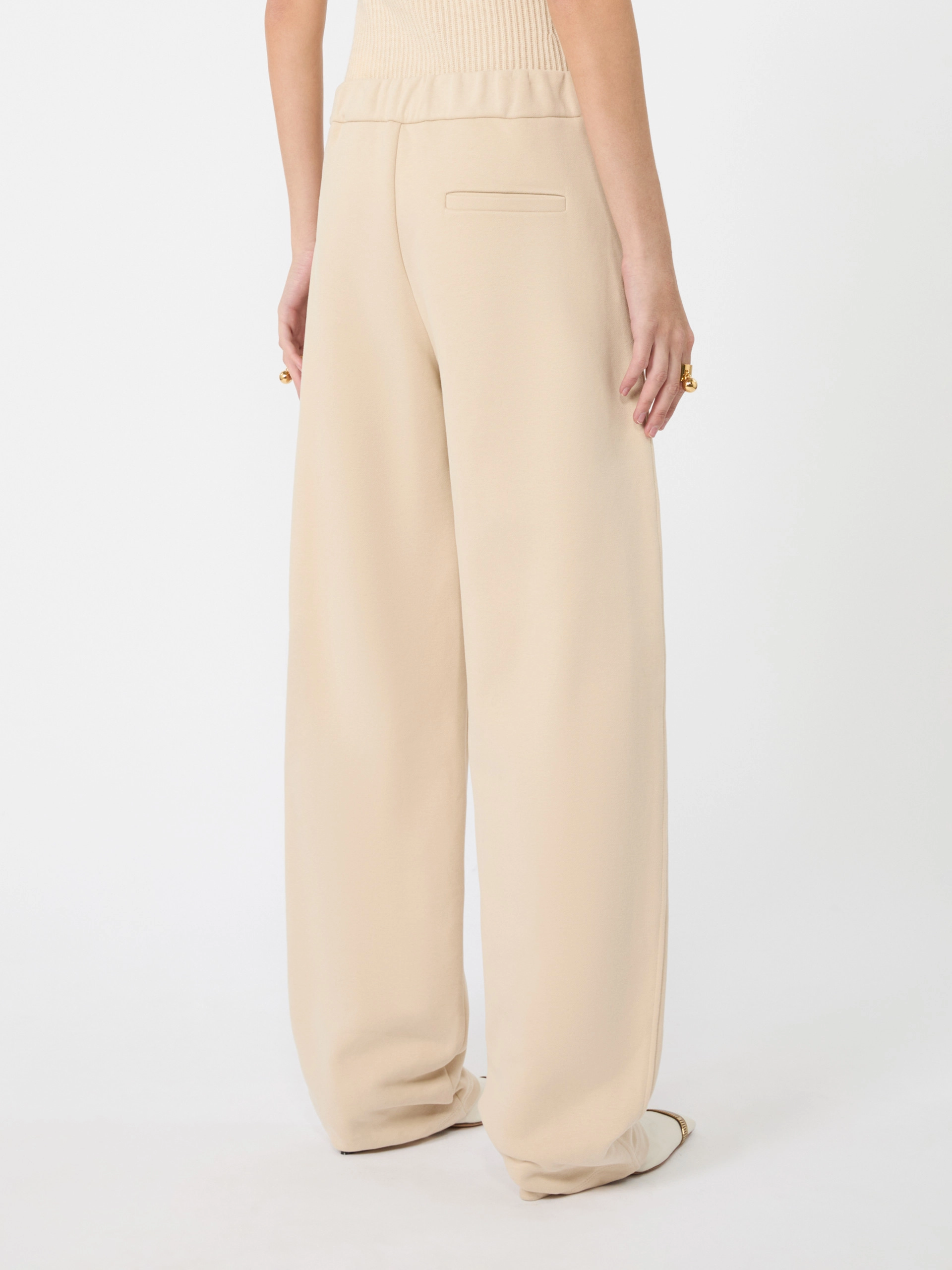 Fleece trousers - BEIGE - Sportmax - 3