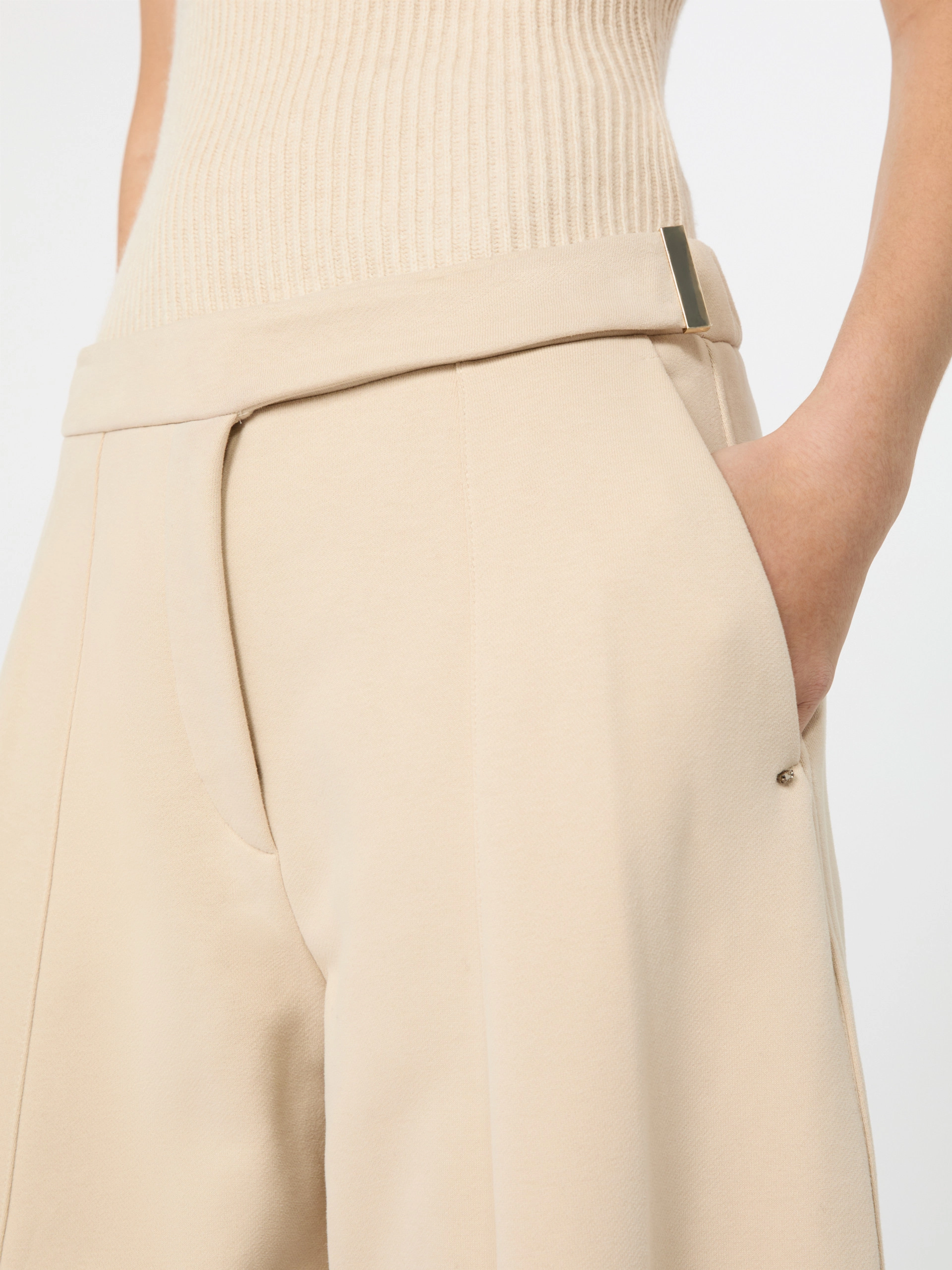 Fleece trousers - BEIGE - Sportmax - 4