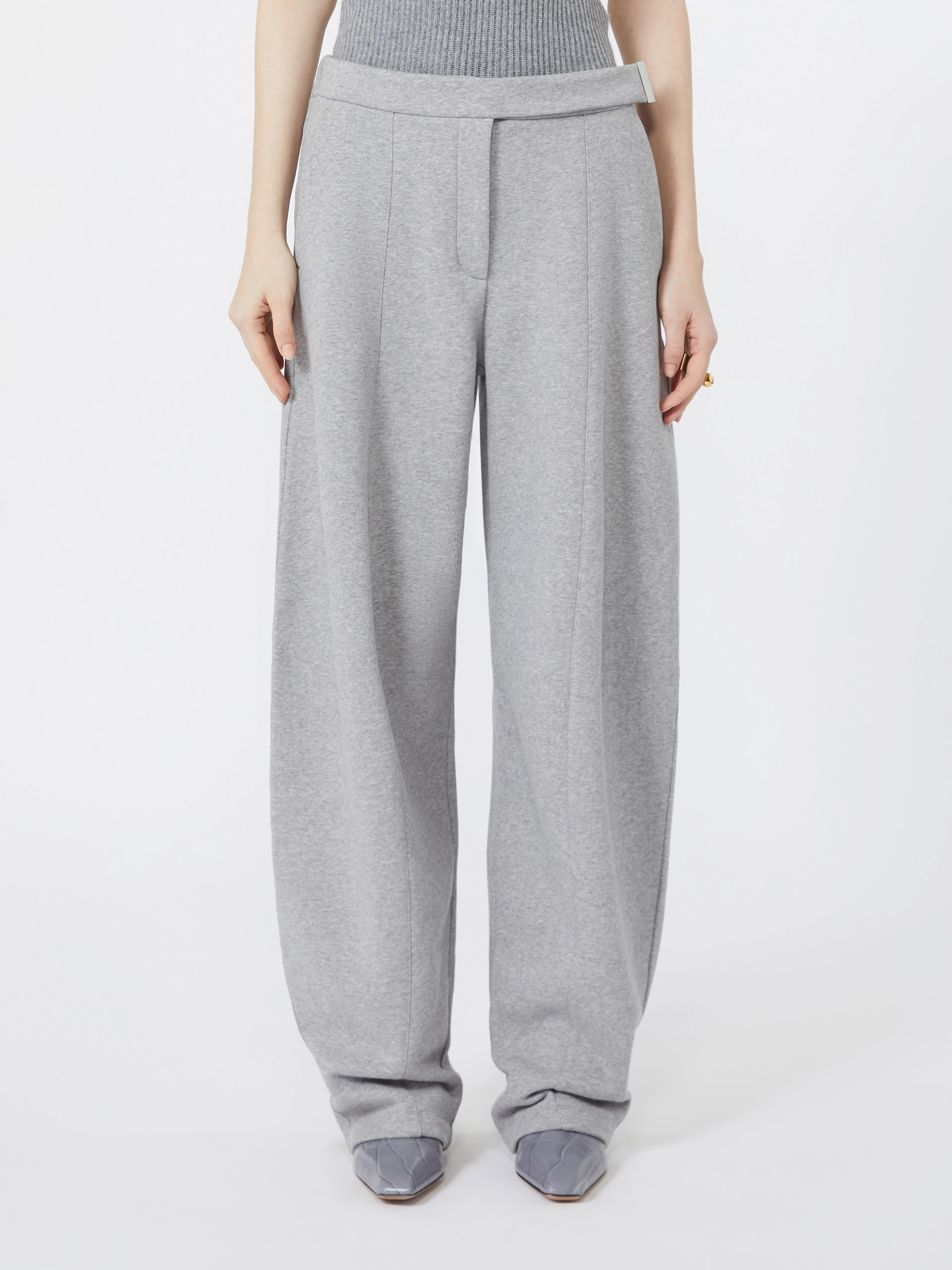 Hose aus Sweatjersey - HELLGRAU - Sportmax - 2