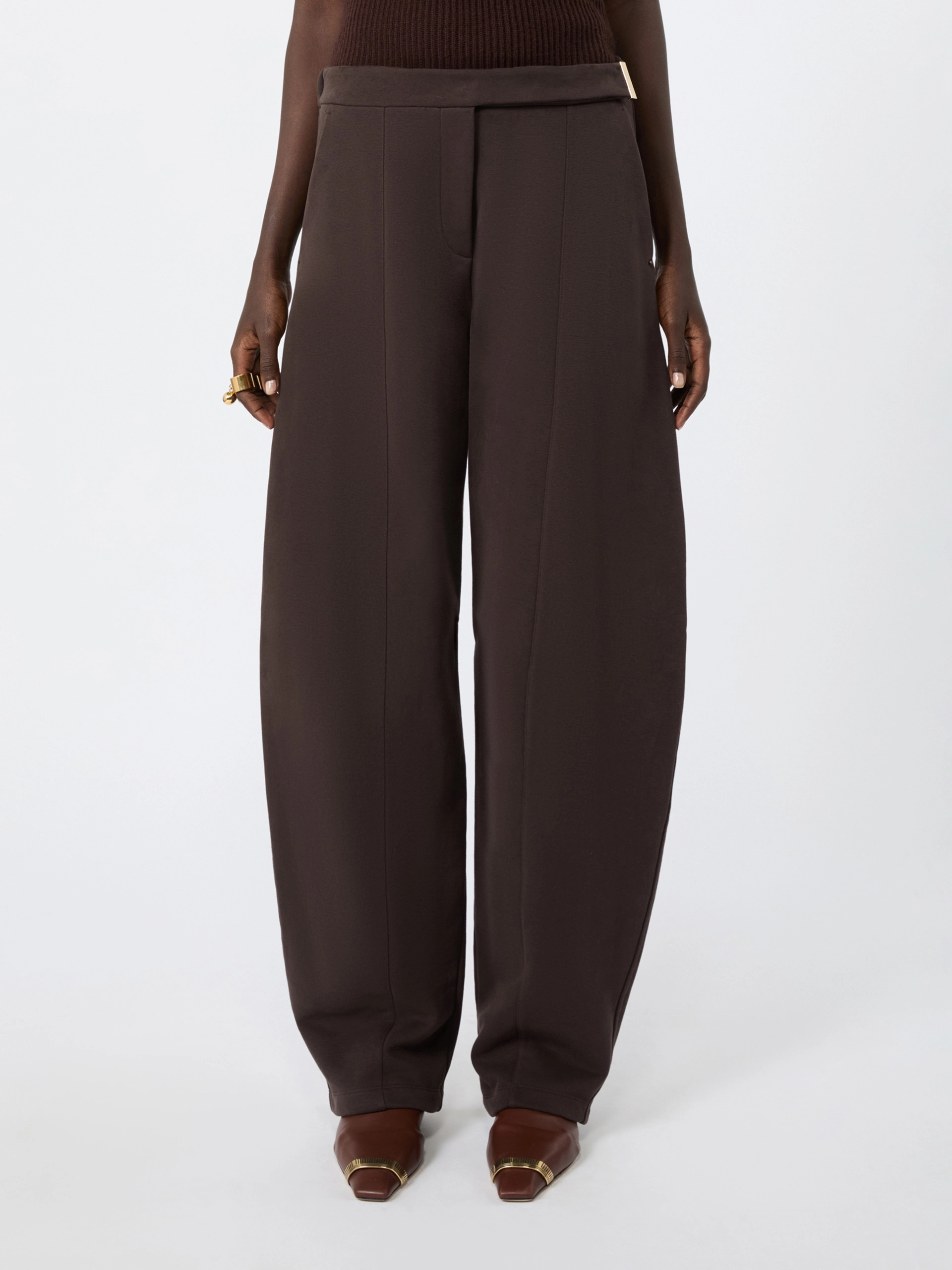 Hose aus Sweatjersey - SCHOKOLADE - Sportmax - 2