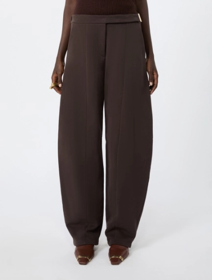 Hose aus Sweatjersey - SCHOKOLADE - Sportmax - 2