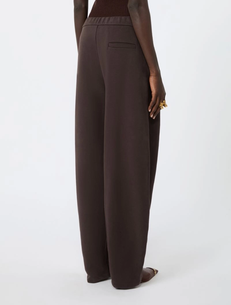 Hose aus Sweatjersey - SCHOKOLADE - Sportmax - 3