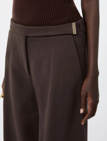 Hose aus Sweatjersey - SCHOKOLADE - Sportmax - 4