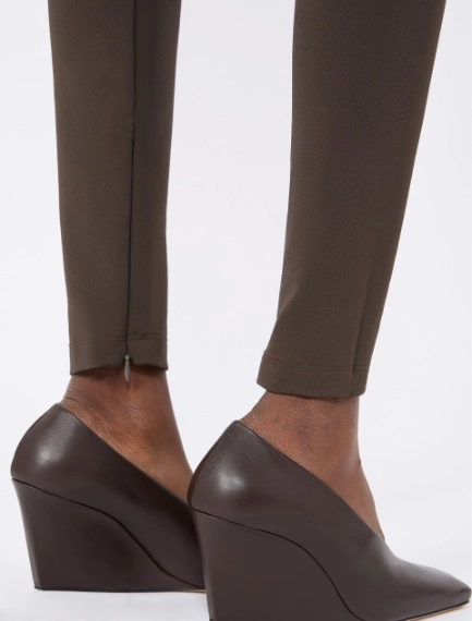 Slim-fit jersey trousers - DARK BROWN - Sportmax - 4