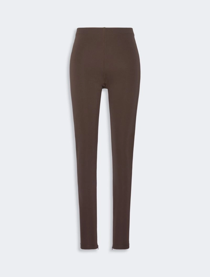 Slim-fit jersey trousers - DARK BROWN - Sportmax - 5