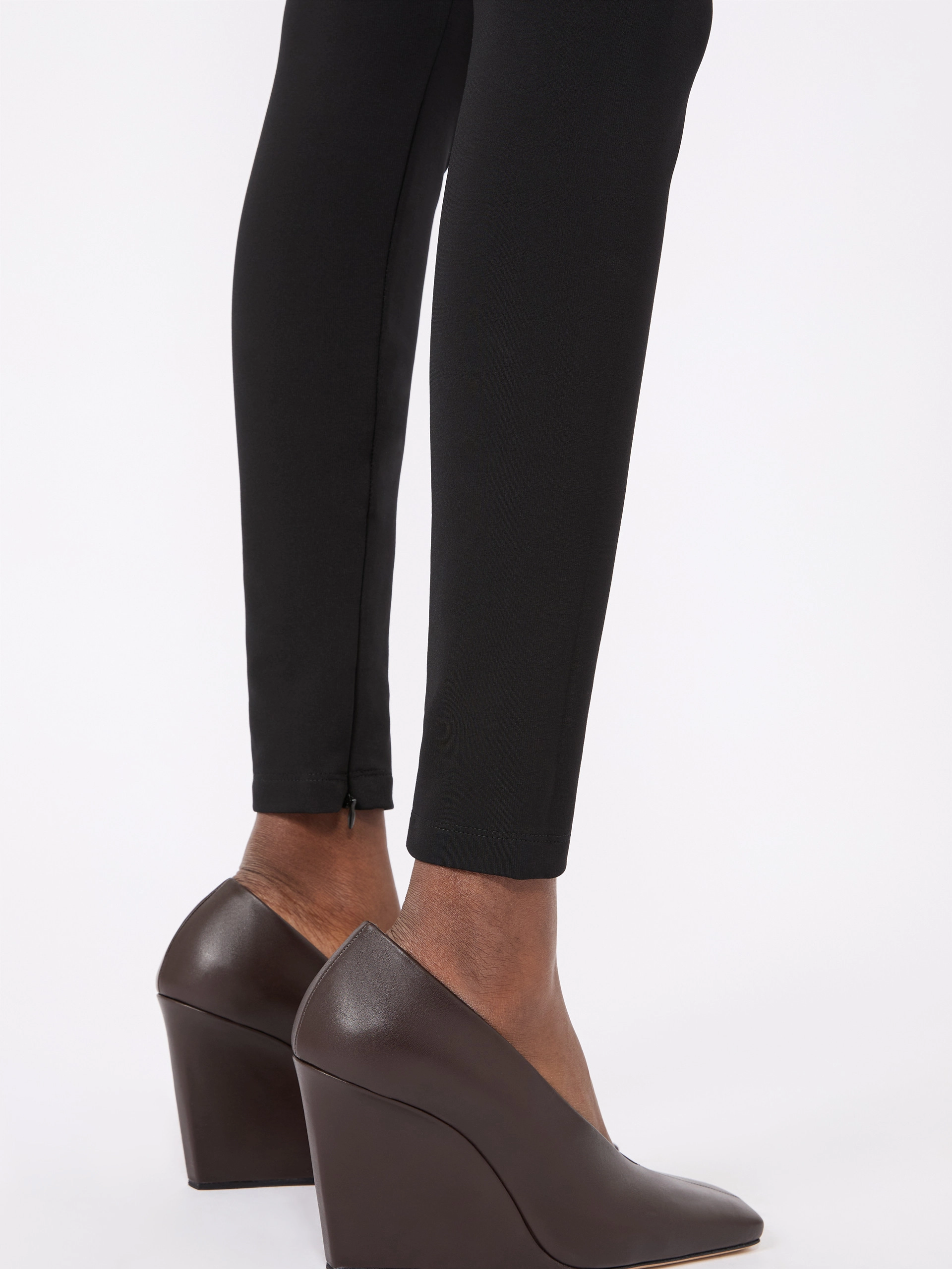 Slim-fit jersey trousers - BLACK - Sportmax - 4