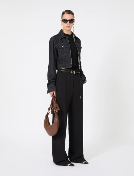 Straight-fit viscose jersey trousers - Sportmax