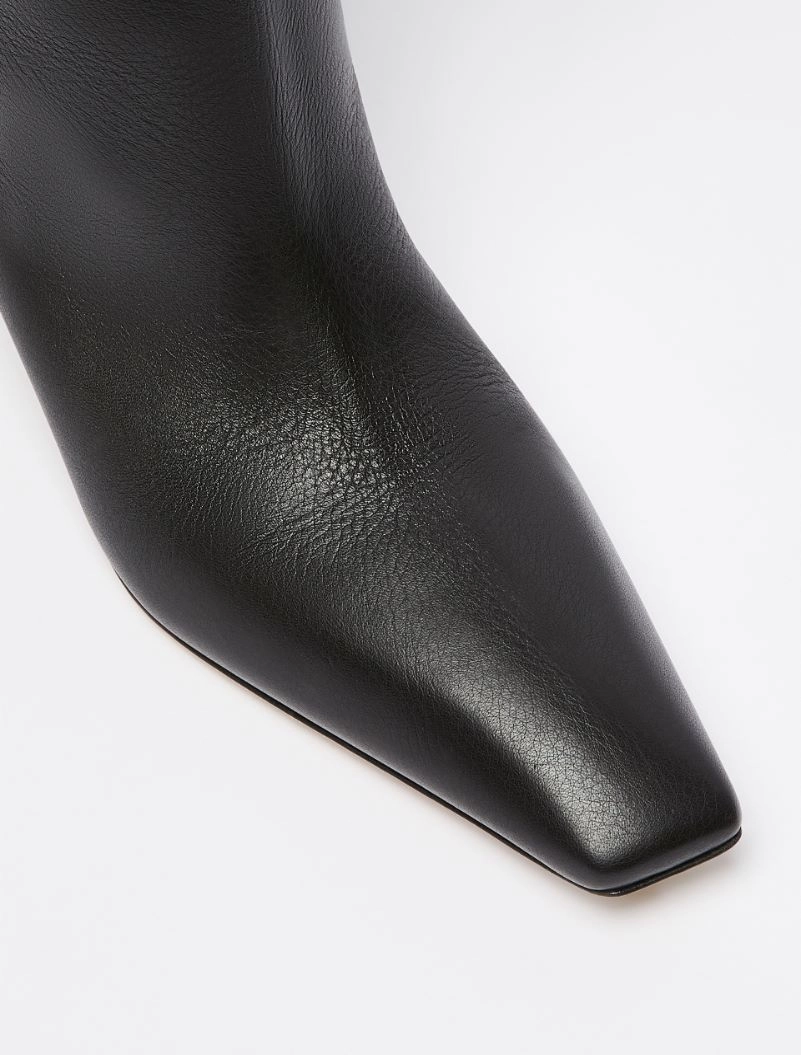 Stivale cuissard in pelle effetto cervo - NERO - Sportmax - 4