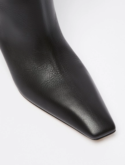 Stivale cuissard in pelle effetto cervo - NERO - Sportmax - 4