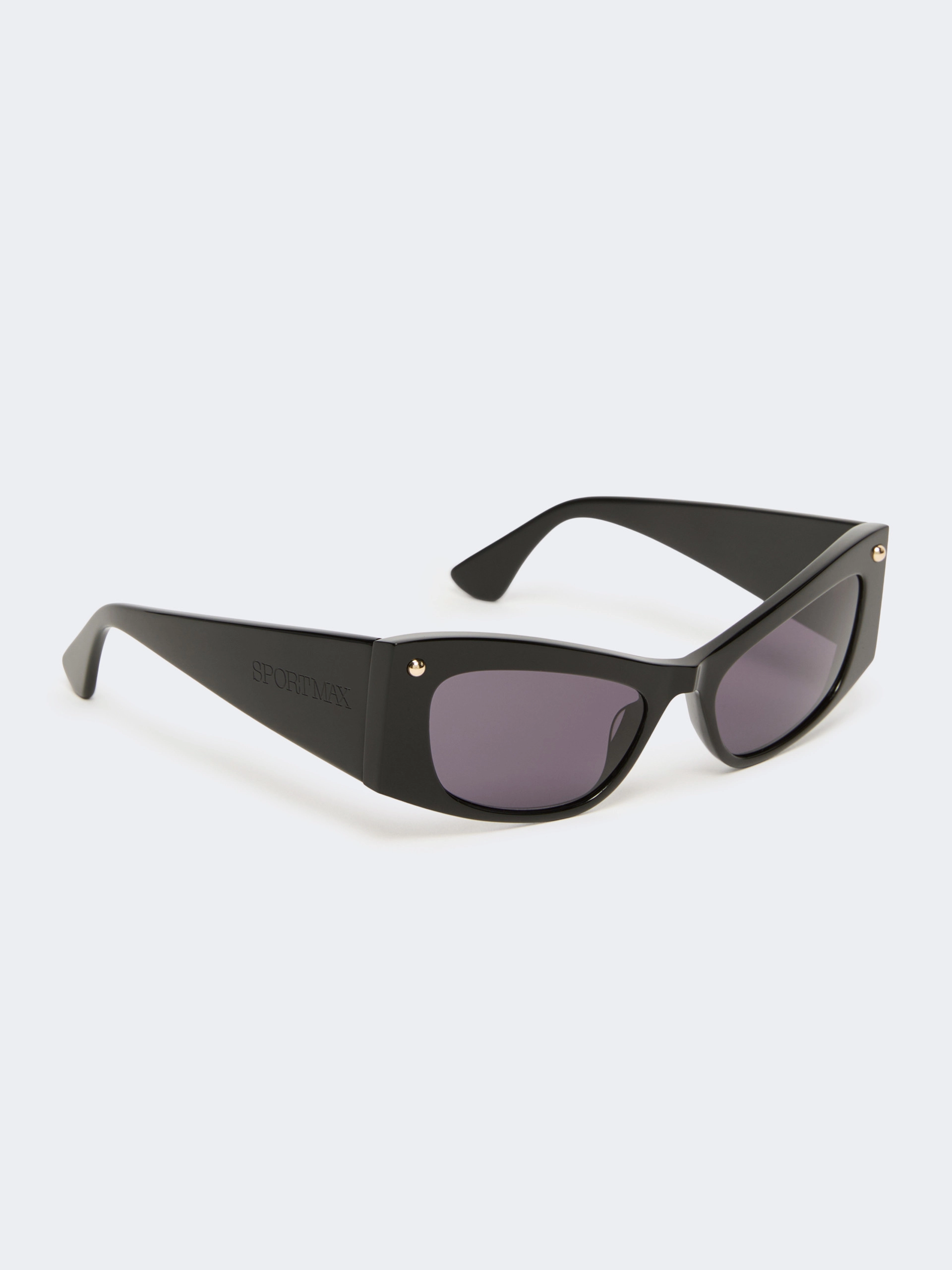 Bold tortoiseshell acetate glasses - BLACK - Sportmax - 2