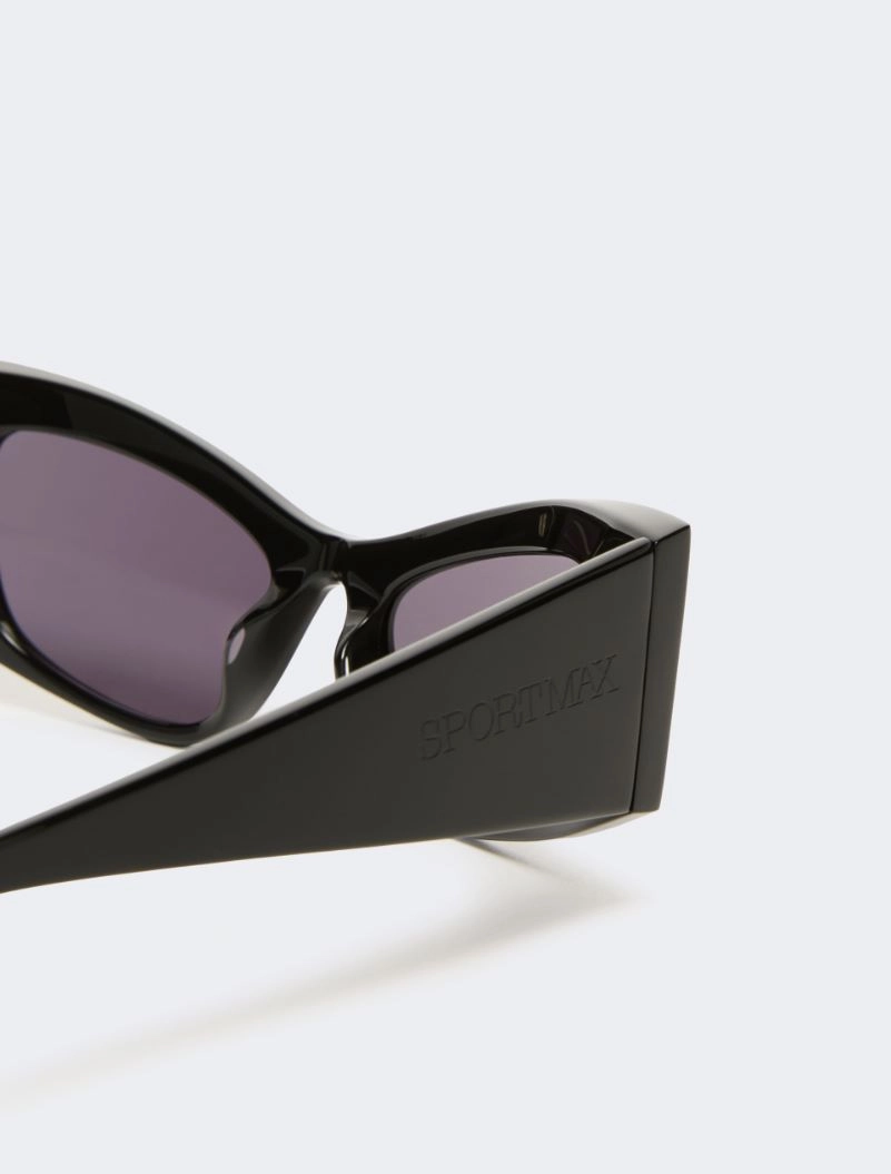 Occhiale bold in acetato tartaruga - NERO - Sportmax - 3