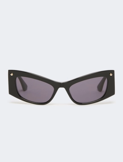 Occhiale bold in acetato tartaruga - NERO - Sportmax