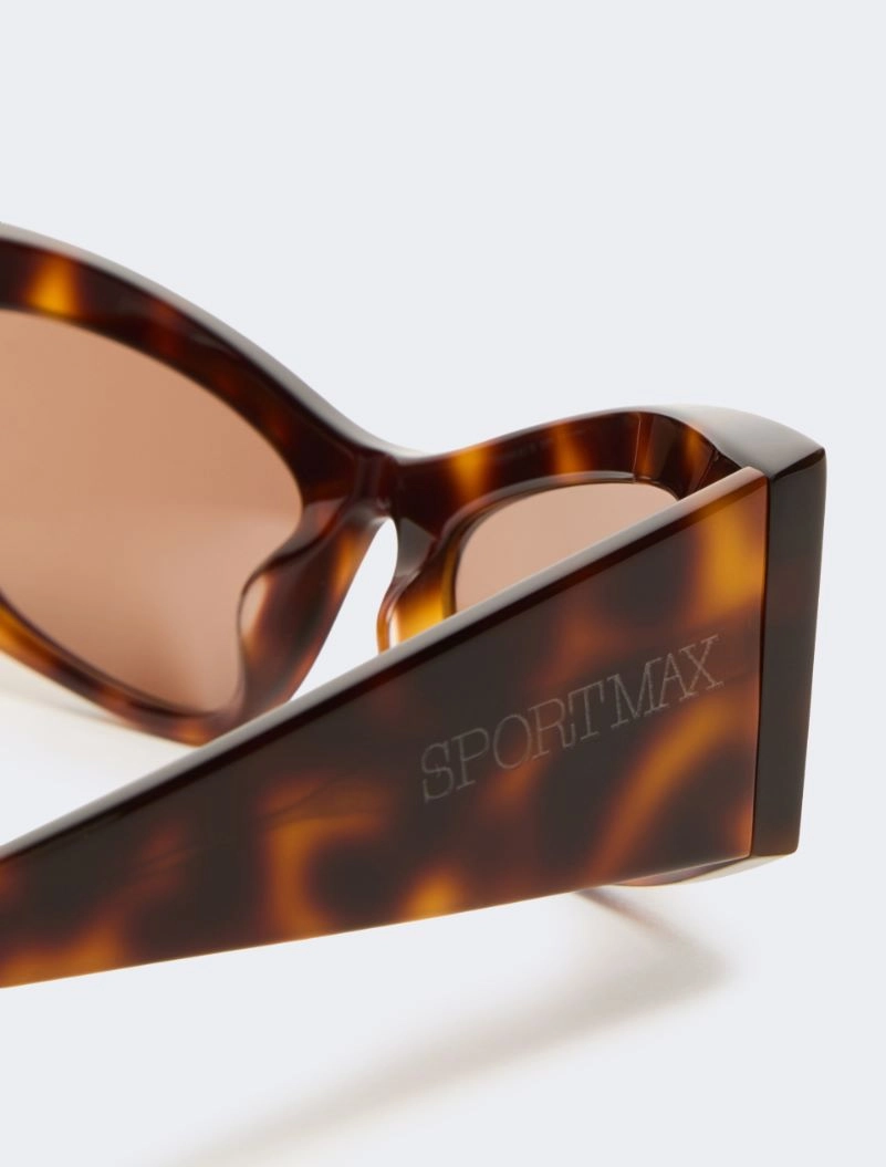 Occhiale bold in acetato tartaruga - AVANA BRONZO MARRONE - Sportmax - 3