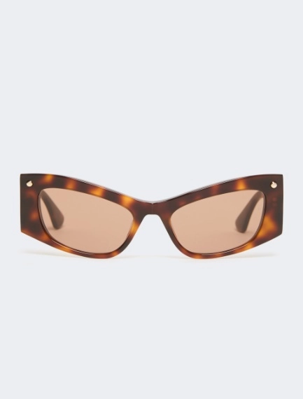 Occhiale bold in acetato tartaruga - AVANA BRONZO MARRONE - Sportmax