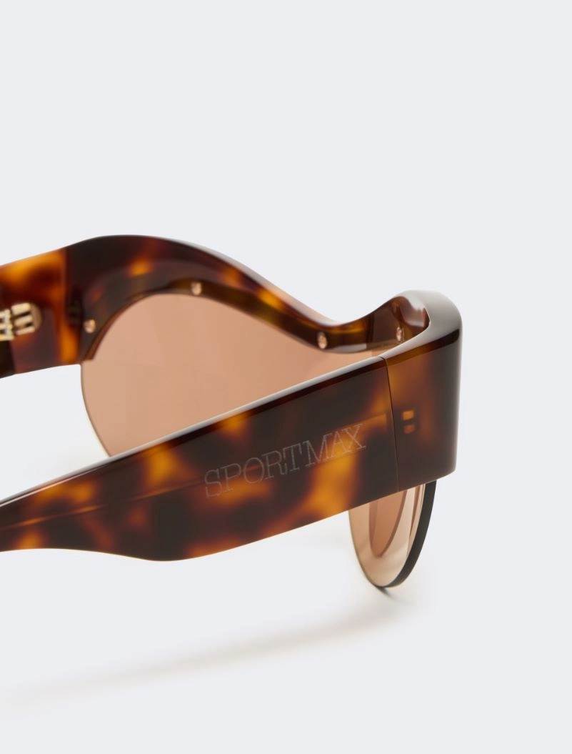 Occhiali da sole sagomati - AVANA BRONZO MARRONE - Sportmax - 3