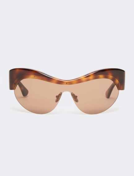 Occhiali da sole sagomati - AVANA BRONZO MARRONE - Sportmax