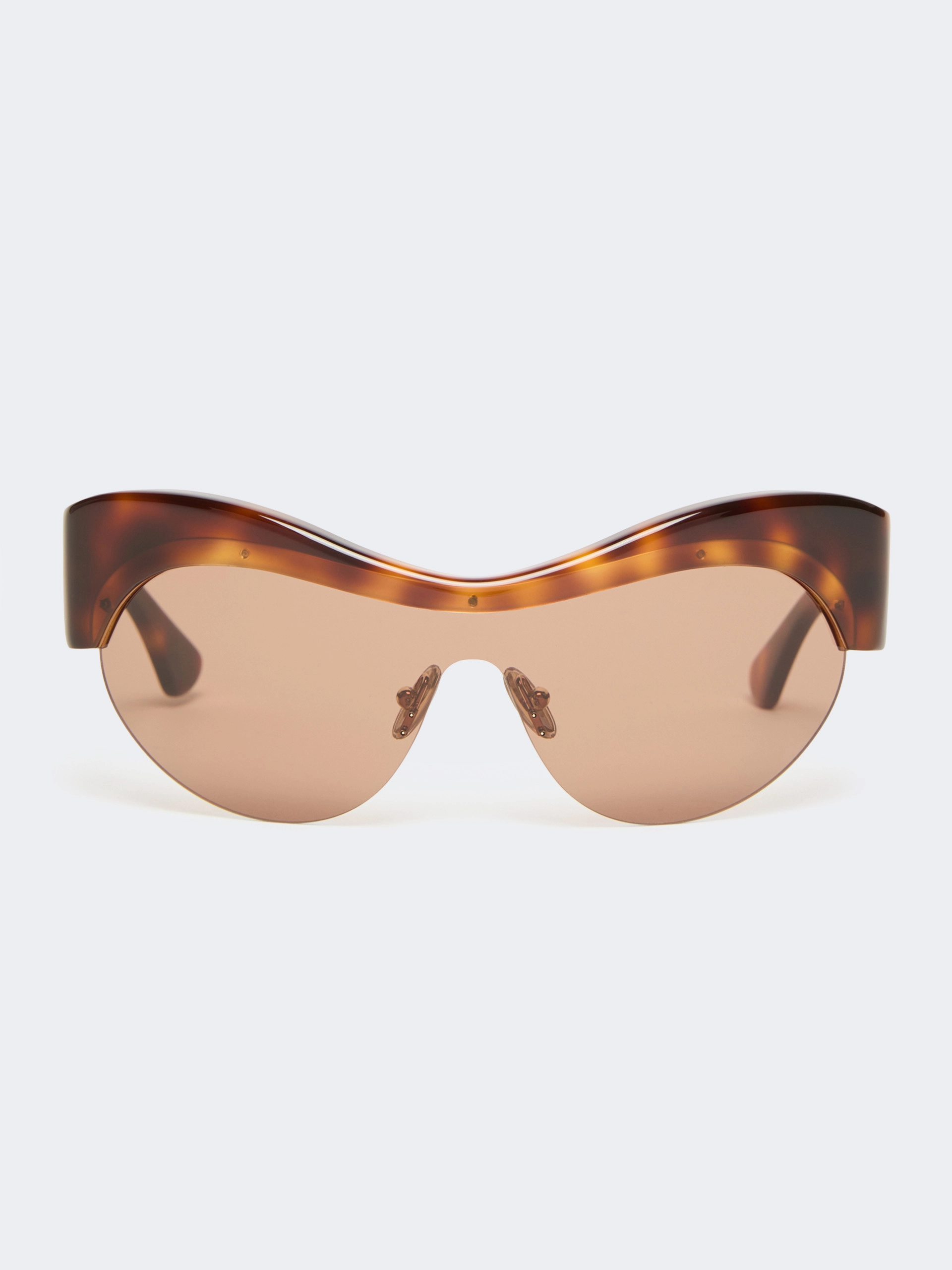 Shaped sunglasses - TAWNY BRONZE BROWN - Sportmax