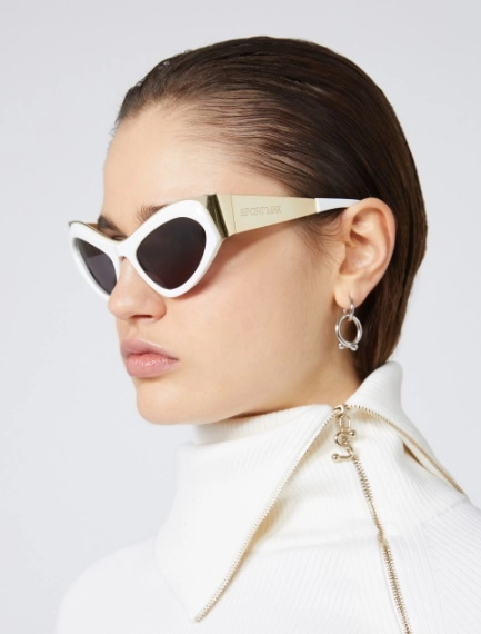 Occhiali da sole cat-eye - BIANCO - Sportmax