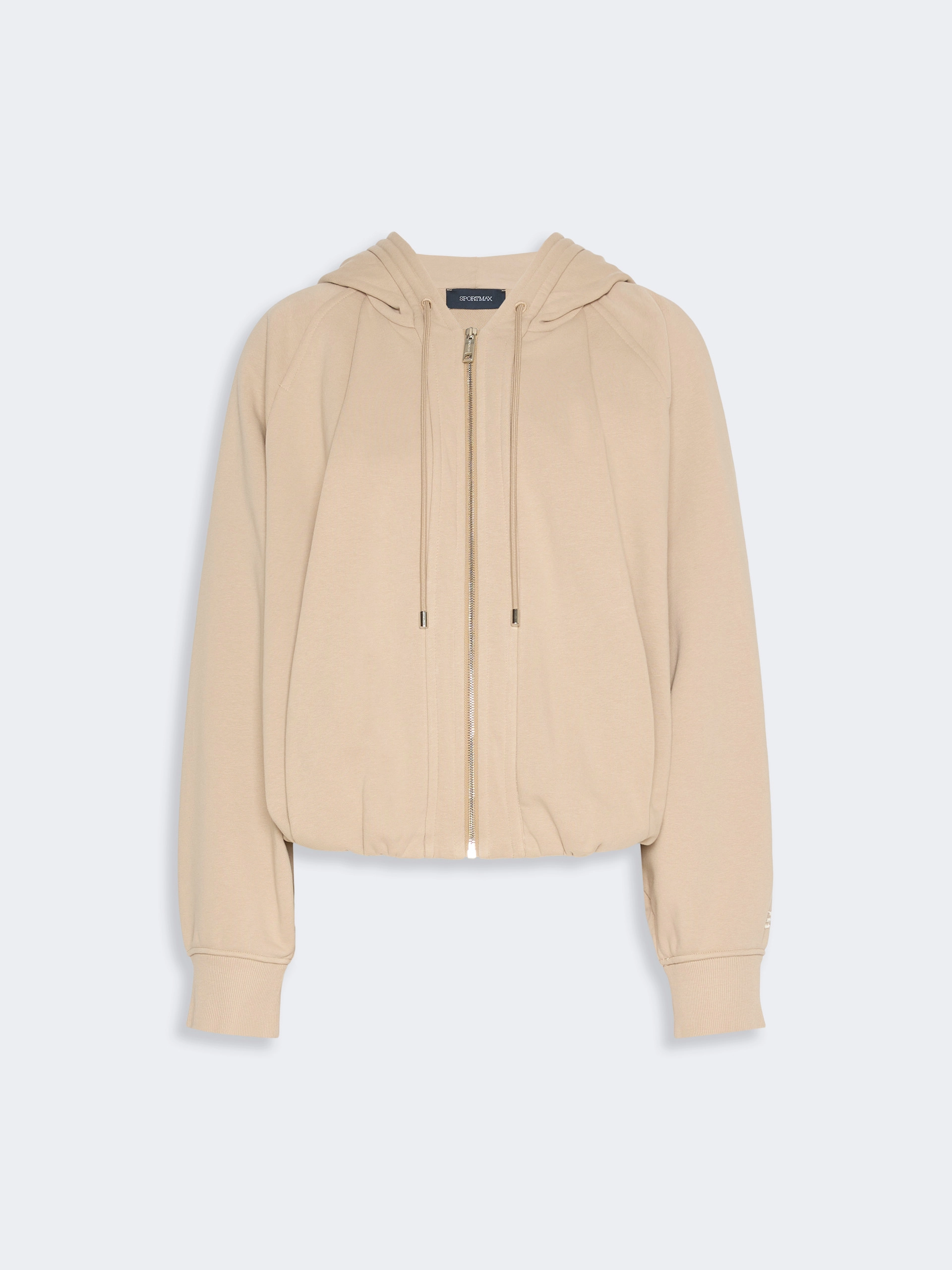Cotton-blend boxy hoodie - BEIGE - Sportmax - 7