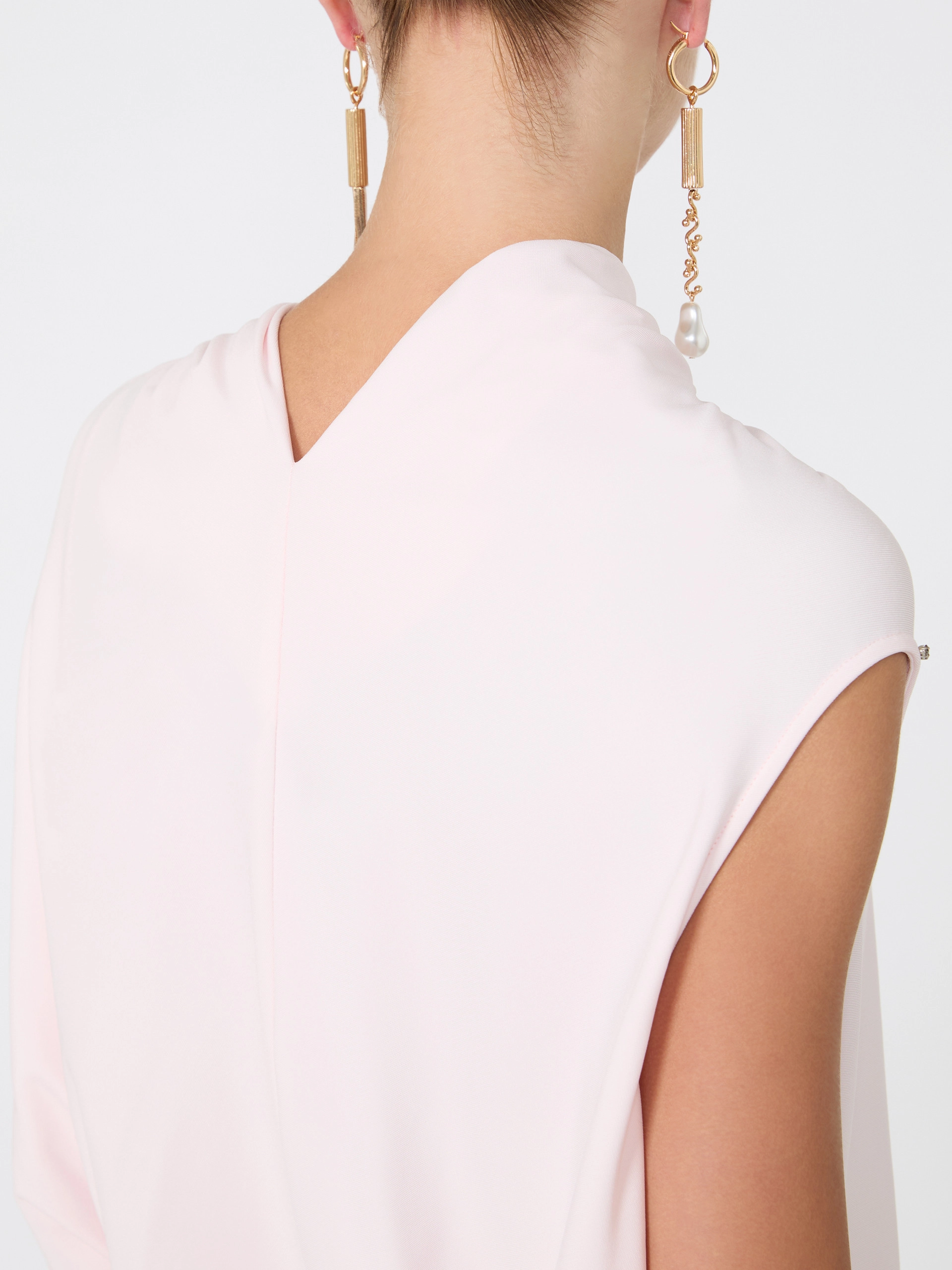 Draped fluid jersey top - POWDER - Sportmax - 6