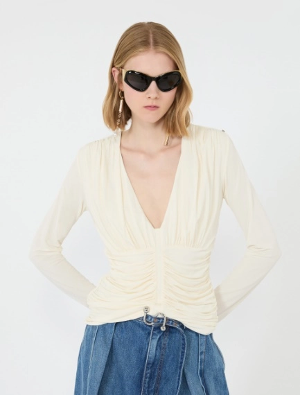Long-sleeved viscose jersey top - Sportmax