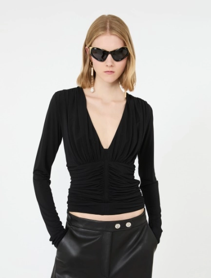 Long-sleeved viscose jersey top - Sportmax