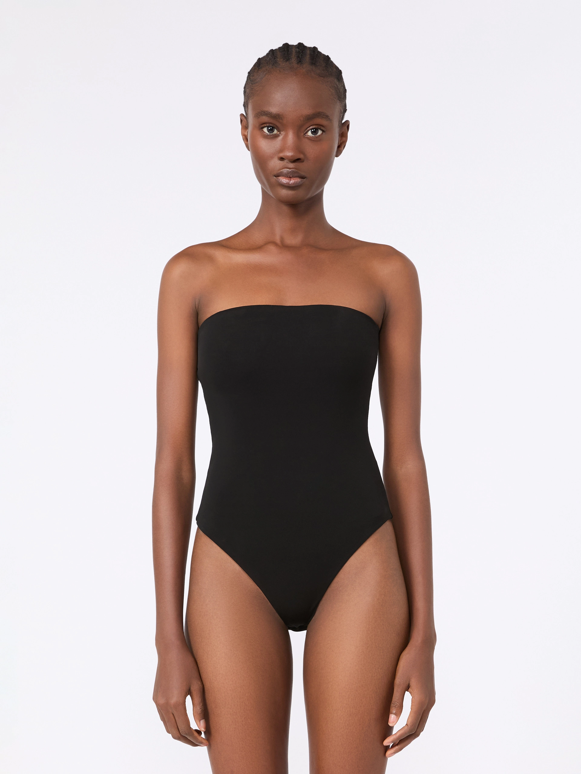 Stretch viscose bodysuit - BLACK - Sportmax - 2