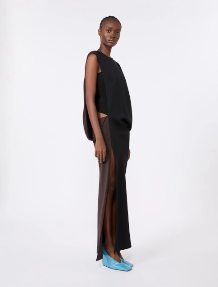 Stretch viscose bodysuit - BLACK - Sportmax - 1